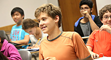 Students in class